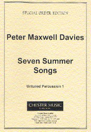 Peter Maxwell Davies: Seven Summer Songs - Untuned Percussion 1