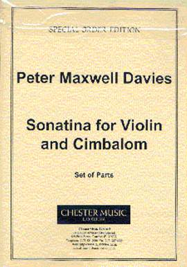 Peter Maxwell Davies: Sonatina For Violin And Cimbalom