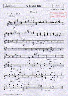 Peter Maxwell Davies: A Selkie Tale - Woodwind Instruments in Bb