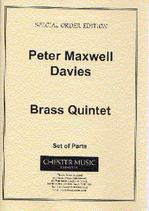 Peter Maxwell Davies: Brass Quintet (Parts)