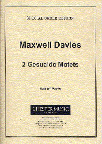 Peter Maxwell Davies: Two Gesualdo Motets