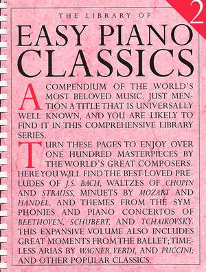 Library Of Easy Piano Classics 2