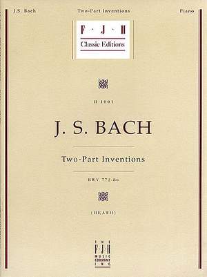 Johann Sebastian Bach: Two-Part Inventions BWV 772-786