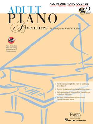 Adult Piano Adventures: All-In-One Lesson Book 2 (Book/2CDs)