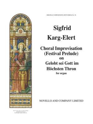 Sigfrid Karg-Elert: Choral Improvisation