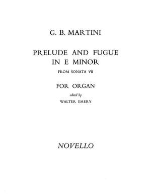 Giovanni Battista Martini: Prelude And Fugue In E Minor