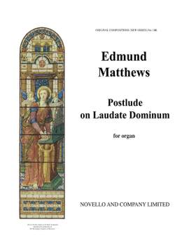 Edmund Matthews: Postlude On 'Laudate Dominum'
