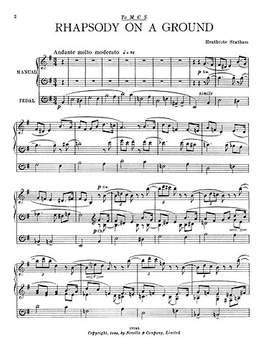 Heathcote Statham: Rhapsody On A Ground Organ