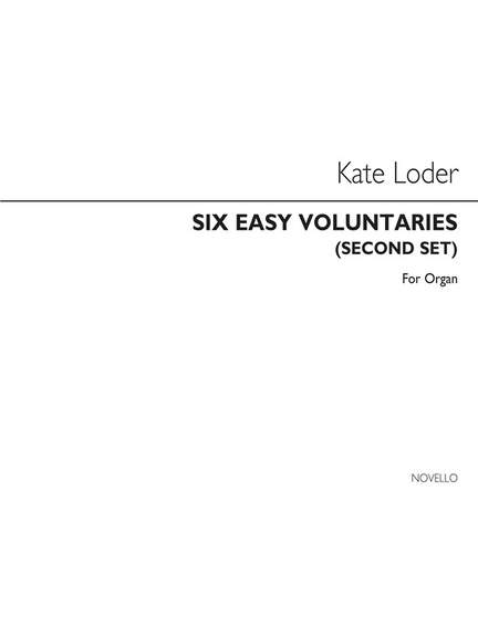 Kate Loder: Six Easy Voluntaries Second Set
