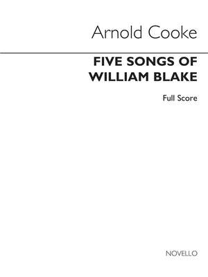 Arnold Cooke: 5 Songs Of William Blake Score