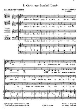 John Sheppard: Christ Our Paschal Lamb