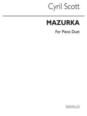 Cyril Scott: Mazurka Op67 No.1 Piano Duet