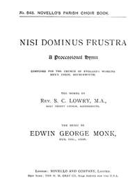 Edwin George Monk: Nisi Dominus Frustra (Hymn)