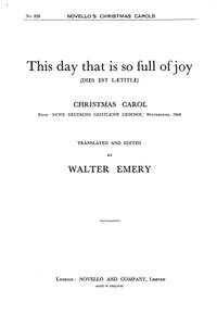 This Day That Is So Full Of Joy