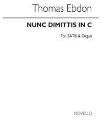 Thomas Ebdon: Nunc Dimittis In C Satb/Organ