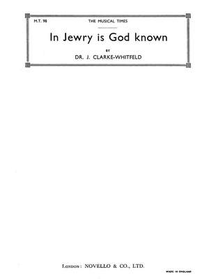 John Clarke-whitfield: In Jewry Is God Known