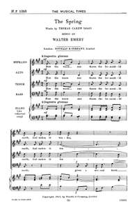 Walter Emery: The Spring