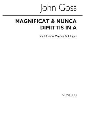 John Goss: Magnificat And Nunc Dimittis In A