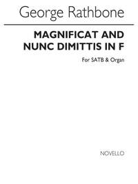 George Rathbone: Magnificat And Nunc Dimittis In F