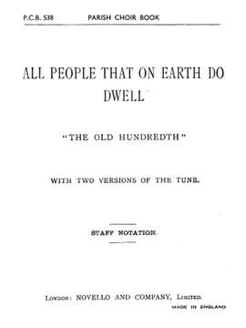 Louis Bourgeois: All People That On Earth Do Dwell