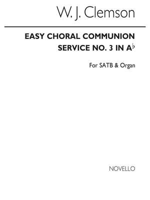 Walter J. Clemson: Easy Choral Communion Service (No.3 In Ab)