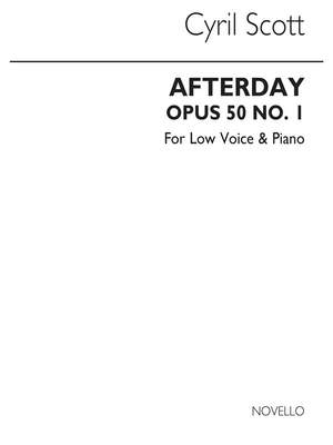 Cyril Scott: Afterday Op50 No.1-low Voice/Piano (Key-g)