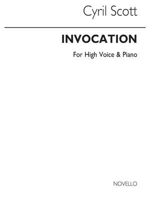 Cyril Scott: Invocation-high Voice/Piano (Key-f)