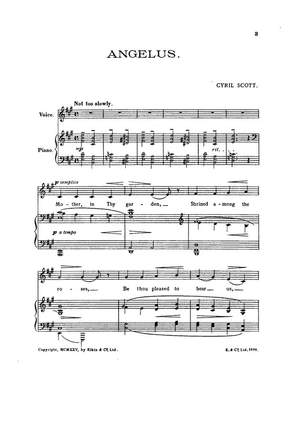 Cyril Scott: Angelus (From Songs Of A Strolling Minstrel)