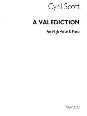 Cyril Scott: A Valediction-high Voice/Piano (Key-b Flat)