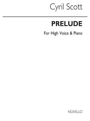 Cyril Scott: Prelude Op57 No.1-high Voice/Piano (Key-d)