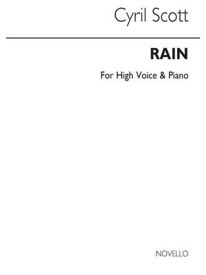 Cyril Scott: Rain-high Voice/Piano