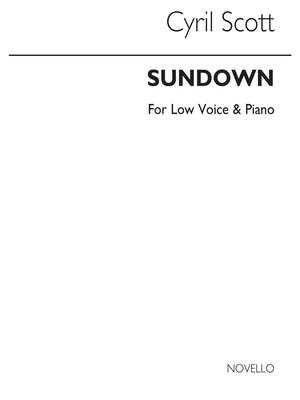 Cyril Scott: Sundown-low Voice/Piano (Key-d)
