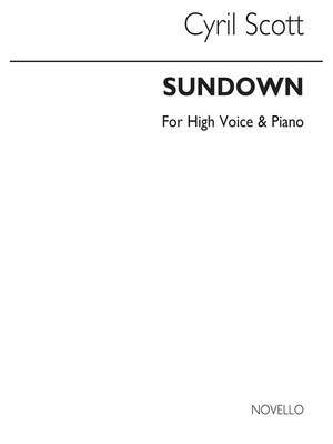 Cyril Scott: Sundown-high Voice/Piano (Key-f)
