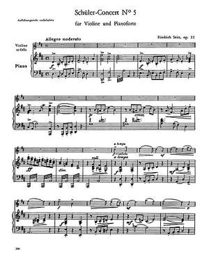 Friedrich Seitz: Schuler Concert In D No.5 Op.22