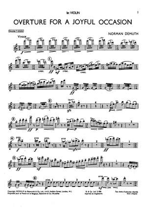 Norman Demuth: Overture For A Joyful Occasion