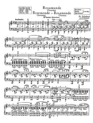 Franz Schubert: Rosamunde Overture (Haensch)