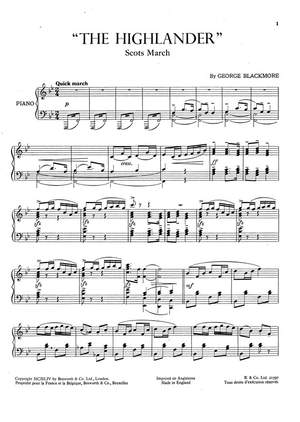 George Blackmore: Blackmore, G The Highlander Piano