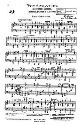 Wilhelm Aletter: Aletter, W Rendezvous