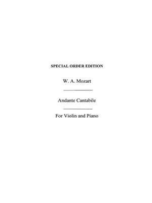 Wolfgang Amadeus Mozart: Andante Cantabile In E Sharp