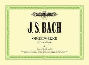 Bach, J.S: Complete Organ Works in 9 volumes, Vol.5