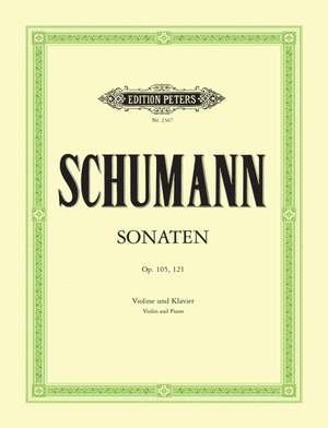 Schumann, R: Sonatas in A minor Op.105; D minor Op.121