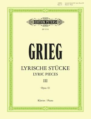 Grieg: Lyric Pieces Book 3 Op.43