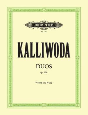 Kalliwoda, J: 2 Duos in C, G Op.208