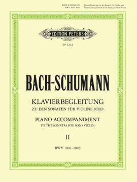 Bach, J.S: Piano Accompaniment to the Sonatas for Solo Violin, Vol.2
