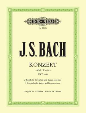 Bach, J.S: Double Concerto in C minor BWV 1060