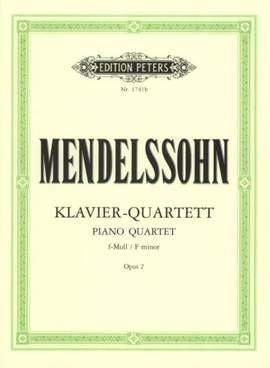 Mendelssohn, F: Piano Quartet in F minor Op.2