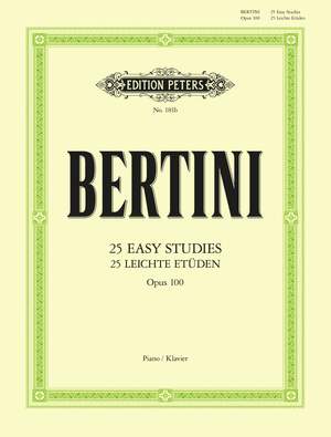 Bertini, H: 25 Easy Studies Op.100