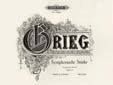Grieg: Pièces Symphoniques Op.14