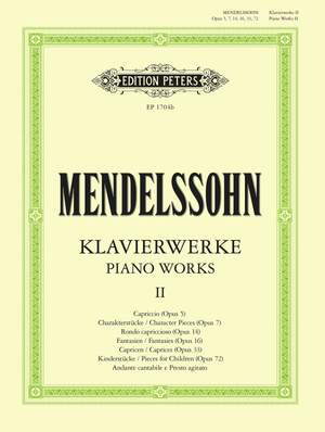 Mendelssohn, F: Complete Piano Works Vol.2
