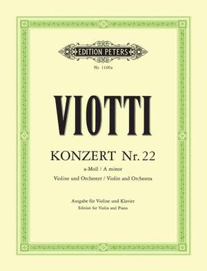 Viotti, G: Concerto No.22 in A minor